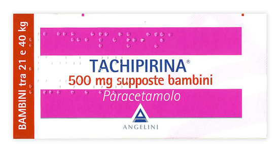 TACHIPIRINA*BB 10SUPP 500MG - Okfarmacia
