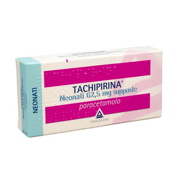 TACHIPIRINA*NEO 10SUPP 62,5MG - Okfarmacia