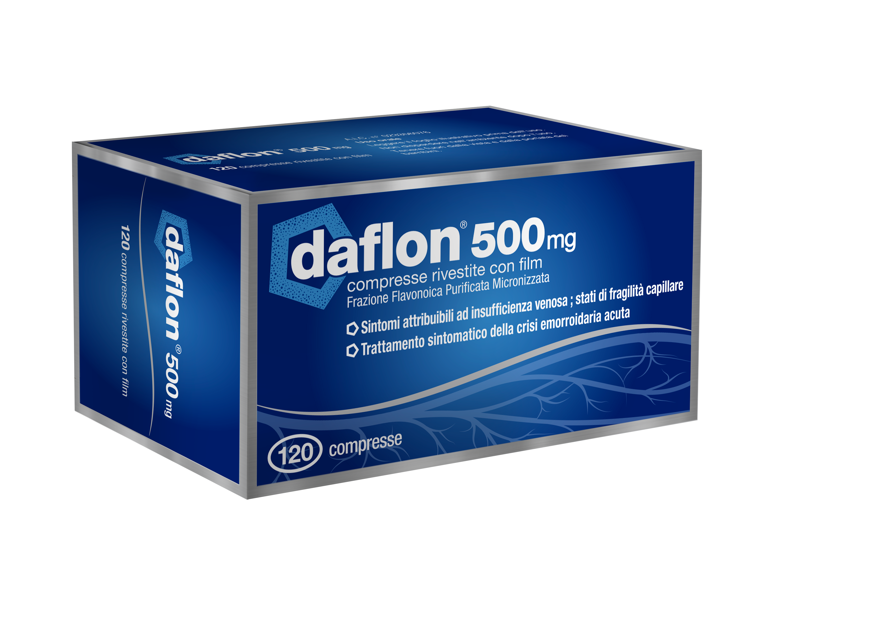 DAFLON*120CPR RIV 500MG - Okfarmacia