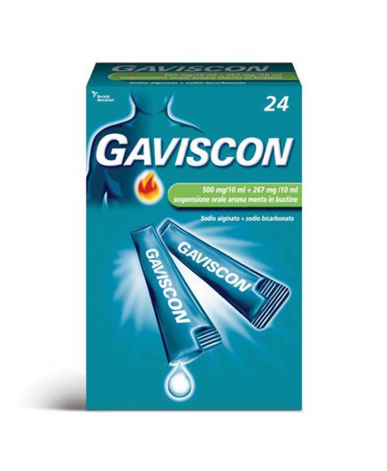 GAVISCON*24BUST 500+267MG/10ML - Okfarmacia