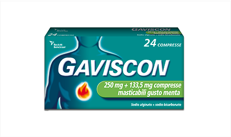 GAVISCON*24CPR MENT250+133,5MG - Okfarmacia