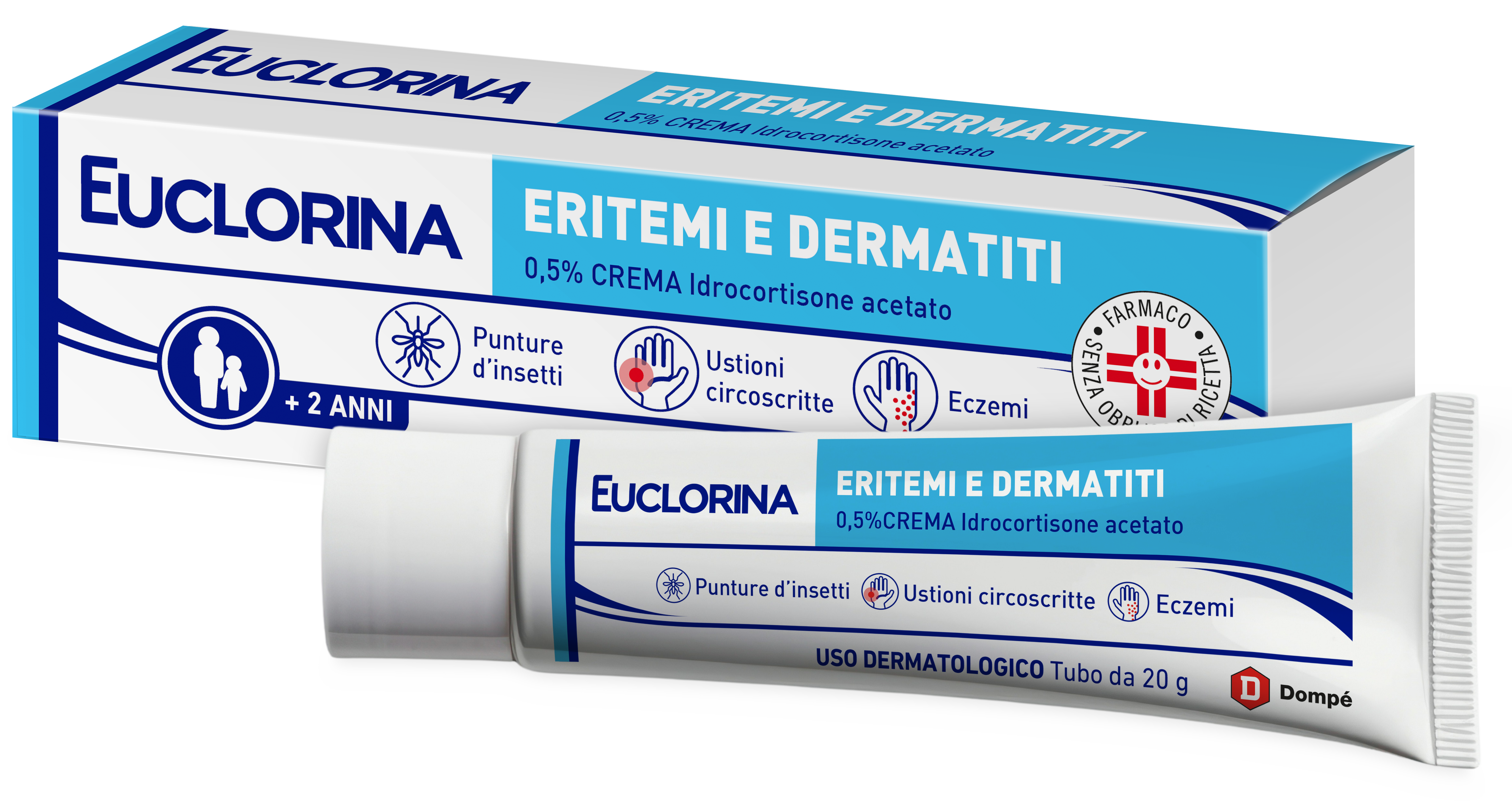 EUCLORINA ERITEMI*CR 20G 0,5% - Okfarmacia