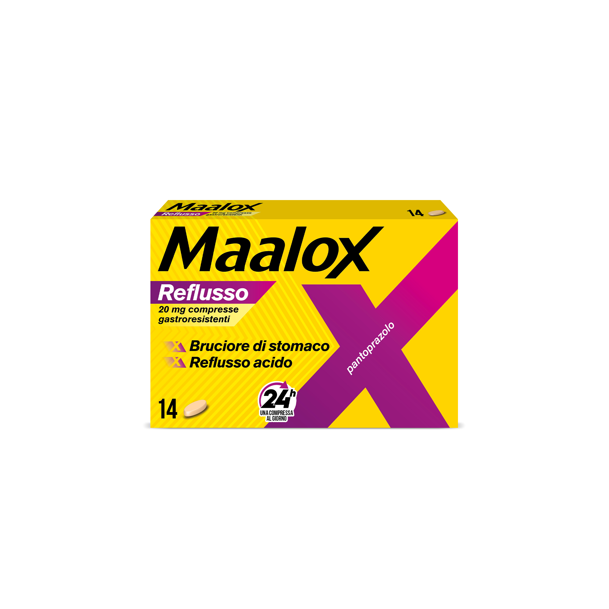 MAALOX REFLUSSO*14CPR 20MG - Okfarmacia