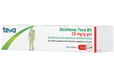 DICLOFENAC TEVA*GEL 60G 20MG/G - Okfarmacia