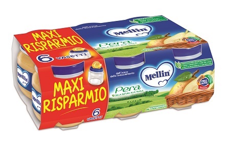 MELLIN OMOGENEIZZATO PERA 100 G 6 PEZZI - Okfarmacia