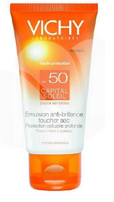 IDEAL SOLEIL VISO DRY TOUCH SPF50 50 ML - Okfarmacia