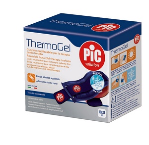 THERMOGEL CUSCINO TERAPIA CALDO FREDDO 10X26 CM CON FASCIA ELASTICA - Okfarmacia