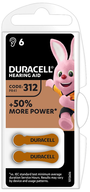 DURACELL EASY TAB 312 MARRONE BATTERIA PER APPARECCHIO ACUSTICO - Okfarmacia