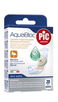 CEROTTO PIC AQUABLOC 19X72MM ANTIBATTERICO 20 PEZZI - Okfarmacia