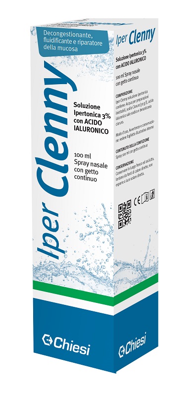 IPER CLENNY SPRAY NASALE EROGAZIONE CONTINUA SOLUZIONE IPERTONICA CON ACIDO IALURONICO 100 ML - Okfarmacia
