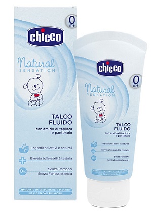 CHICCO TALCO FLUIDO NATURAL SENSATION 100 ML - Okfarmacia