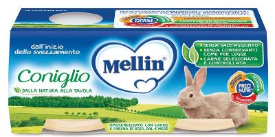 MELLIN OMOGENEIZZATO CONIGLIO 2 X 80 G - Okfarmacia