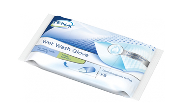 TENA WET WASH GLOVE GUANTO DETERGENTE UMIDIFICATO 8 PEZZI - Okfarmacia