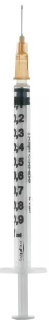 SIRINGA PER INSULINA EXTRAFINE TUB 1ML 100 UI AGO REMOVIBILE 26 GAUGE 0,45X12 MM 1 PEZZO - Okfarmacia