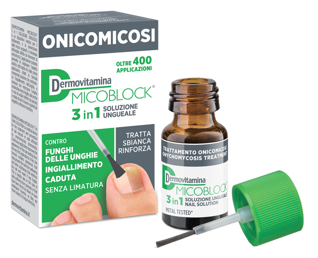 DERMOVITAMINA MICOBLOCK 3 IN 1 ONICOMICOSI SOLUZIONE UNGUEALE 7 ML - Okfarmacia