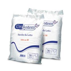 SACCA DI DRENAGGIO DA LETTO PER INCONTINENZA UROSYSTEM TUBO 130 CM SENZA SCARICO 30 PEZZI - Okfarmacia