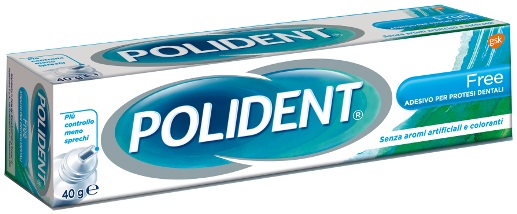POLIDENT FREE ADESIVO PER PROTESI DENTARIA 40 G - Okfarmacia