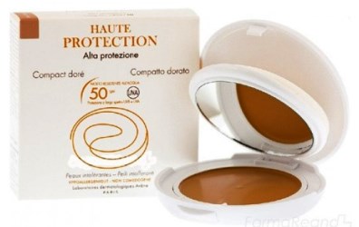 EAU THERMALE AVENE COMPATTO SPF50 DORATO 10 G - Okfarmacia