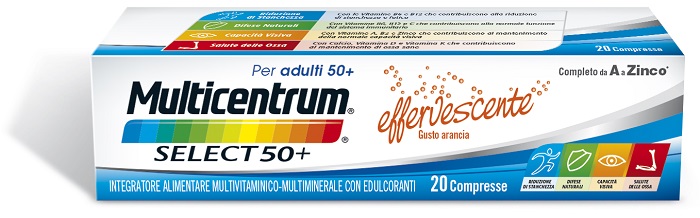 MULTICENTRUM SELECT EFFERVESCENTE 20 COMPRESSE - Okfarmacia