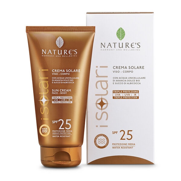 NATURE'S I SOLARI CREMA VISO/CORPO SPF 25 100 ML TRAVEL SIZE - Okfarmacia
