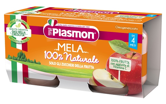 PLASMON OMOGENEIZZATO MELA 2 X 80 G - Okfarmacia