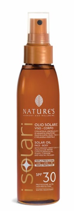 NATURE'S I SOLARI OLIO SOLARE VISO CORPO SPF 30 150 ML - Okfarmacia