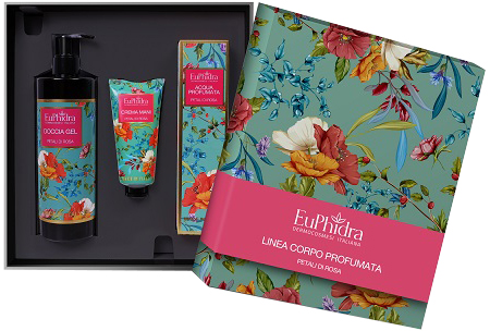EUPHIDRA COFANETTO PETALI ROSA 1 DOCCIA GEL 400 ML + 1 ACQUA PROFUMATA 125 ML + 1 CREMA MANI 50 ML - Okfarmacia