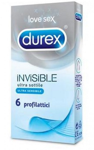 DUREX INVISIBLE PROFILATTICO 6 PEZZI - Okfarmacia
