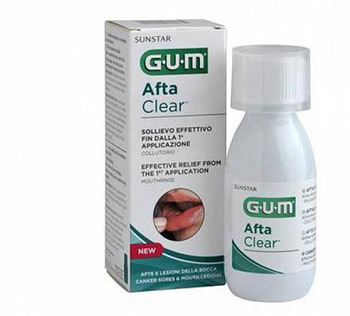 GUM AFTACLEAR RINSE 120 ML COLLUTORIO - Okfarmacia