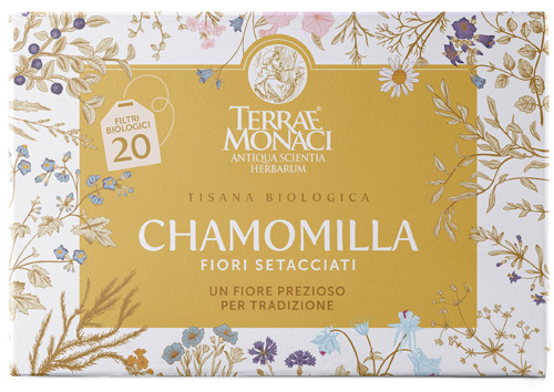 TERRAE MONACI CHAMOMILLA TISANA BIO 20 FILTRI - Okfarmacia