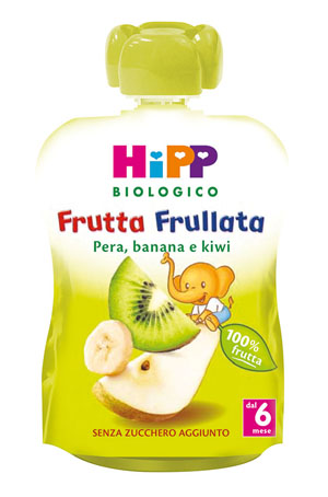 HIPP BIO FRUTTA FRULLATA PERA BANANA KIWI 90 G - Okfarmacia