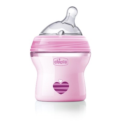 CHICCO BIBERON NATFEEL 0M+ 150 ML GIRL - Okfarmacia