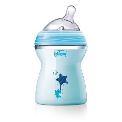 CHICCO BIBERON NATFEEL 2M+ BOY 250 ML - Okfarmacia