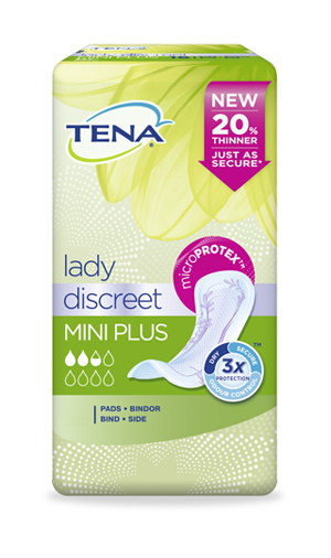 PANNOLONE SAGOMATO TENA DISCREET MINI PLUS 16 PEZZI - Okfarmacia