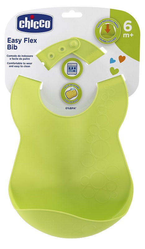CHICCO BAVAGLINA RIGIDA 6M+ VERDE - Okfarmacia