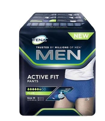 PULL UP UOMO TENA MEN PANTS ACTIVE FIT M 9 PEZZI - Okfarmacia