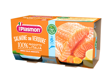 PLASMON OMOGENIZZATO SALMONE 4 X 80 G - Okfarmacia
