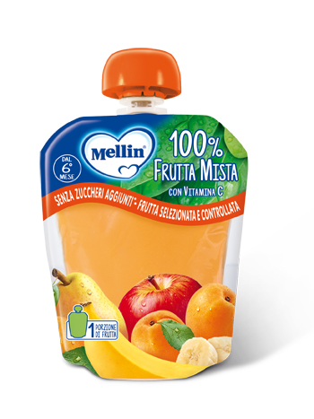 MELLIN POUCH FRUTTA MISTA 90 G - Okfarmacia