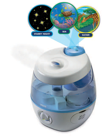 VICKS SWEETDREAMS UMIDIFICATORE A ULTRASUONI CON PROIETTORE IMMAGINI - Okfarmacia