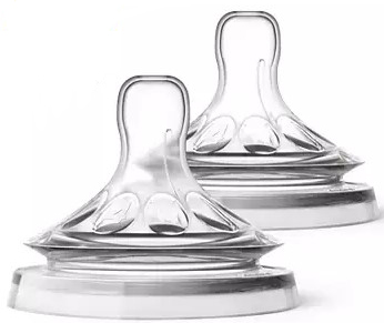 AVENT 2 TETTARELLE NATURAL FLUSSO ABBONDANTE 4 FORI - Okfarmacia