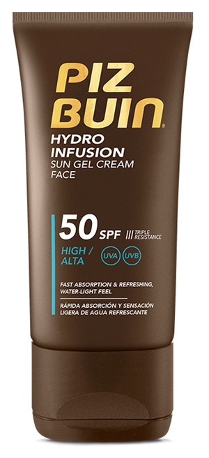 PIZ BUIN HYDRO INFUSION GEL CREMA VISO SPF50 50 ML - Okfarmacia