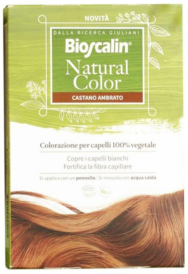 BIOSCALIN NATURAL COLOR CASTANO AMBRATO 70 G - Okfarmacia