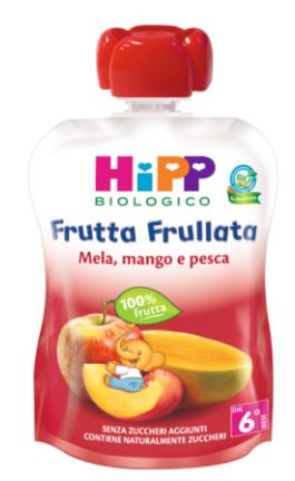 HIPP BIO FRUTTA FRULLATA MELA/MANGO/PESCA 90 G - Okfarmacia
