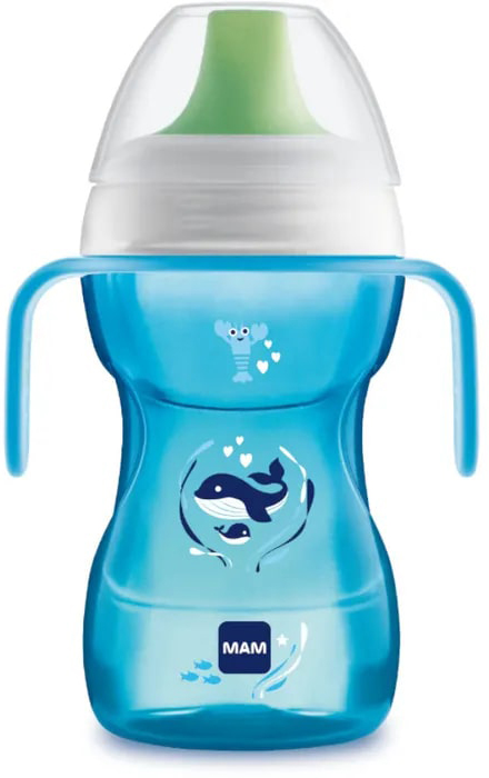 MAM TAZZA FUN TO DRINK 270 ML 8+ BECCUCCIO RIGIDO MASCHIO - Okfarmacia