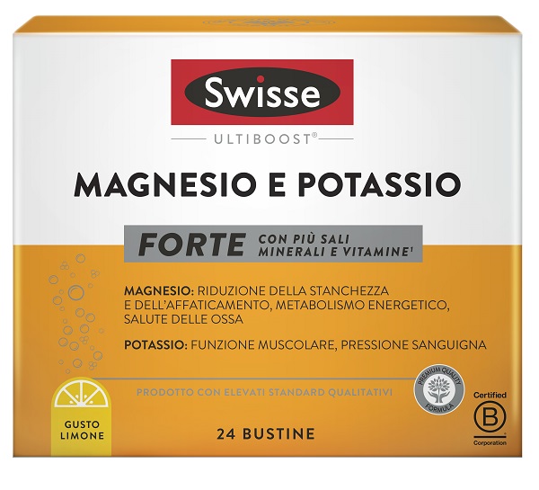 SWISSE MAGNESIO POTASSIO FORTE 24 BUSTINE - Okfarmacia