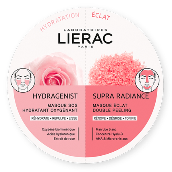 LIERAC MONO MASK HYDRA + SUPRA RADIANCE 2 X 6 ML - Okfarmacia