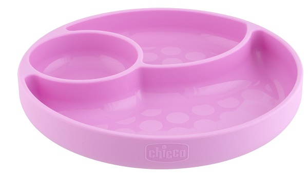 CHICCO PIATTO SILICONE VENTOSA ROSA - Okfarmacia