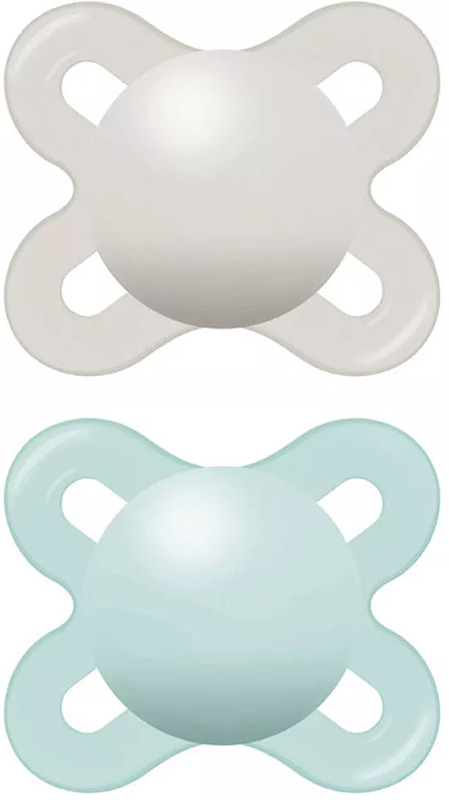 MAM SUCCHIETTO ORIGINAL START 0-2 MESI SILICONE NEUTRO 2 PEZZI - Okfarmacia