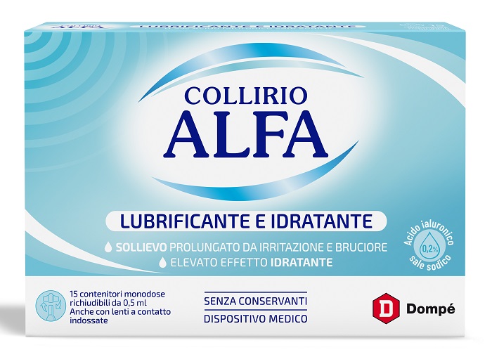 COLLIRIO ALFA LUBRIFICANTE/IDRATANTE 15 FIALE MONODOSE - Okfarmacia
