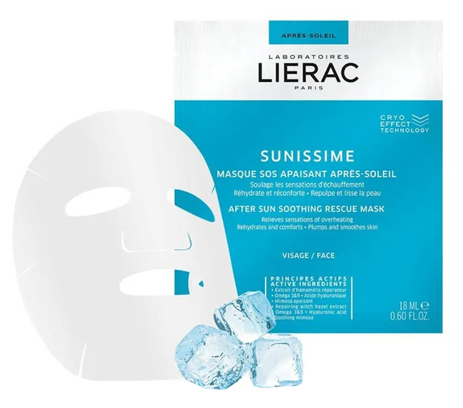 LIERAC SUNISSINE MASCHERA DOPOSOLE IN TESSUTO 18 ML - Okfarmacia